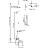 Душевой комплект с термостатическим смесителем WASSERKRAFT THERMO A288.258.217.BM A288.258.217.BM Thermo